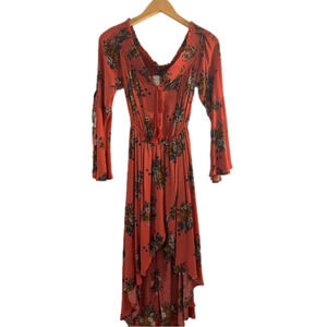 Hayden Rustic Orange Romper Dress Size M